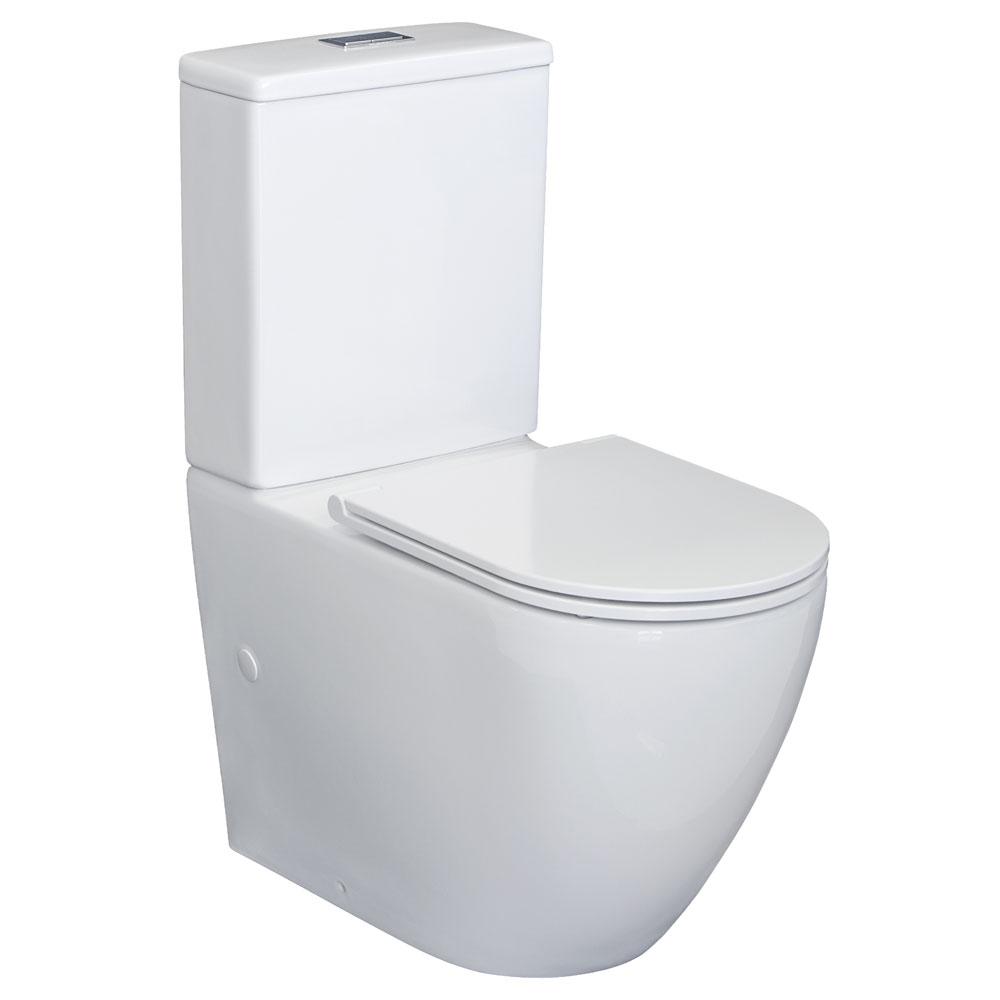 Alix Back To Wall Toilet Suite, Slim Seat