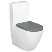 Alix Back To Wall Toilet Suite, Grey Seat - Designer Bathware
