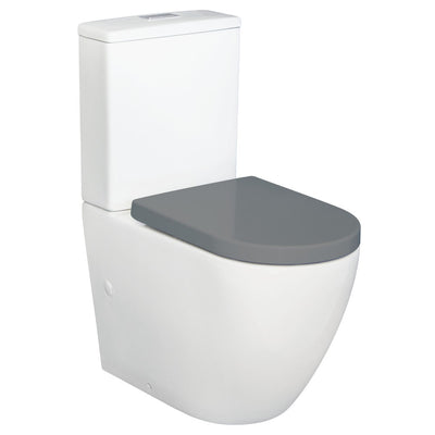Alix Back To Wall Toilet Suite, Grey Seat