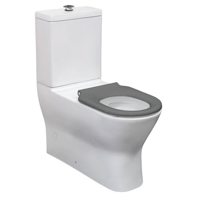 Delta Care Back-to-Wall Toilet Suite, Grey Seat