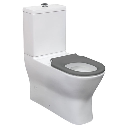 Delta Care Back-to-Wall Toilet Suite, Grey Seat - Designer Bathware