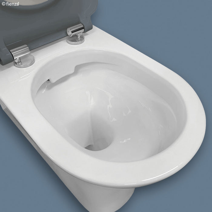 Delta Care Back-to-Wall Toilet Suite, Grey Seat - Designer Bathware