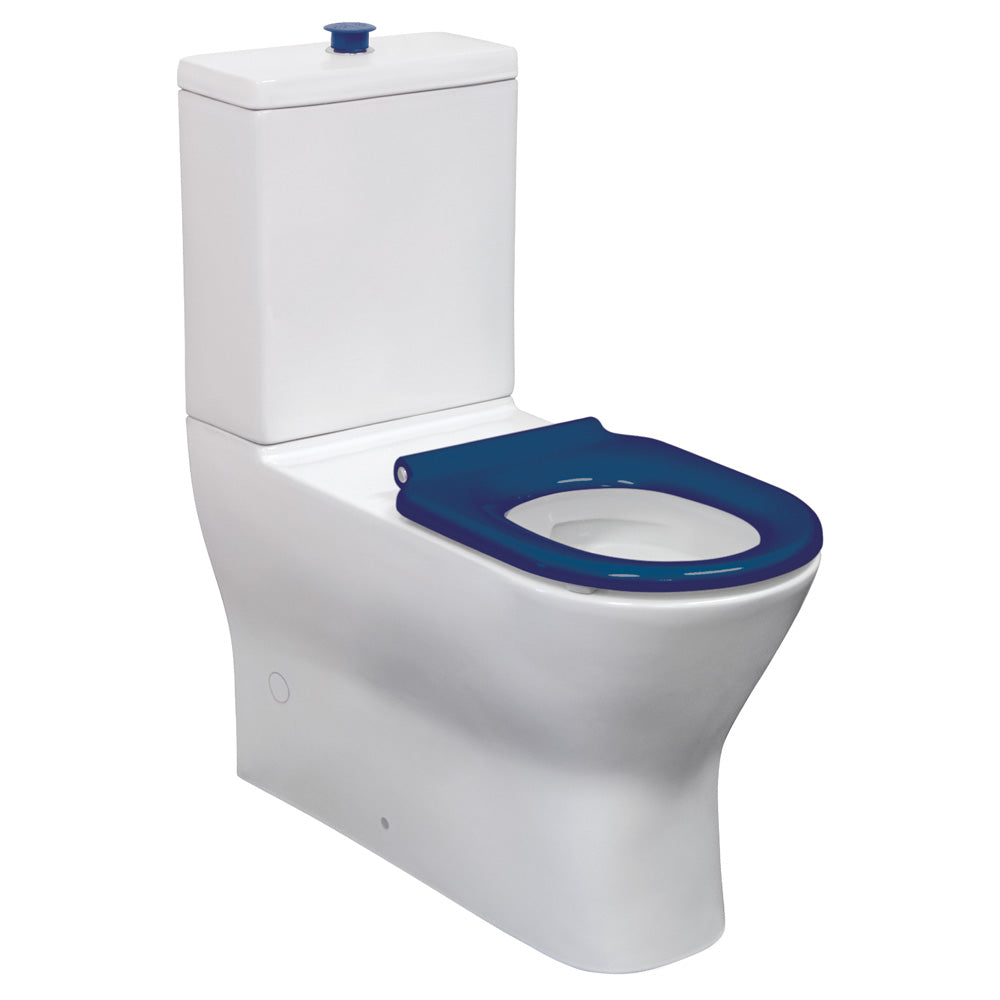 Stella Care Blue Adjustable Link Toilet Suite - Designer Bathware
