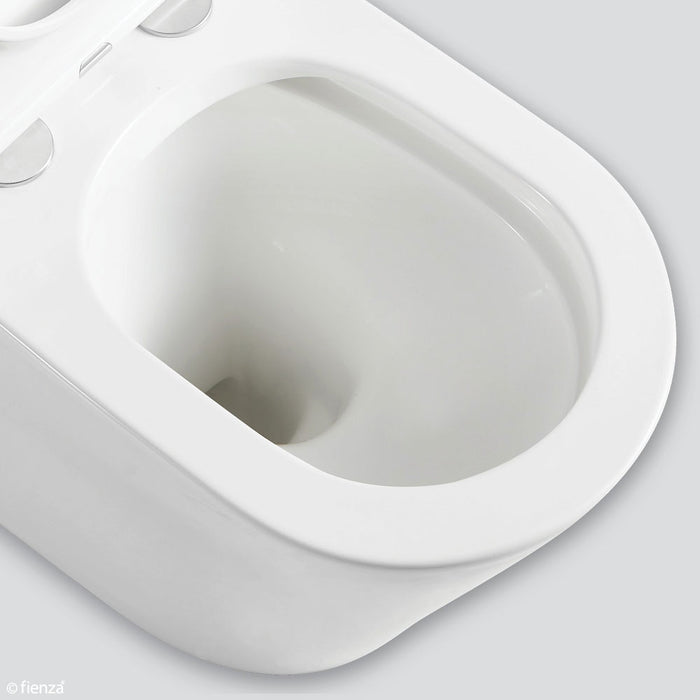 Kaya Back-to-Wall Toilet Suite, Slim Seat - Designer Bathware