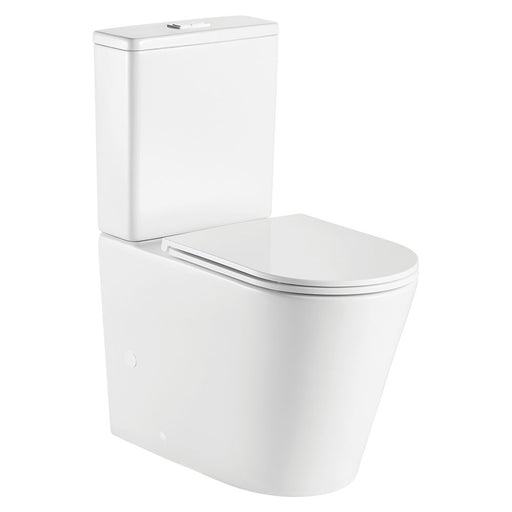 Kaya Back-to-Wall Toilet Suite, Slim Seat - Designer Bathware