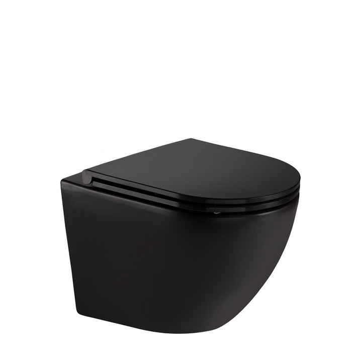 Koko Rimless Wall Hung Toilet Pan Matte Black - Designer Bathware