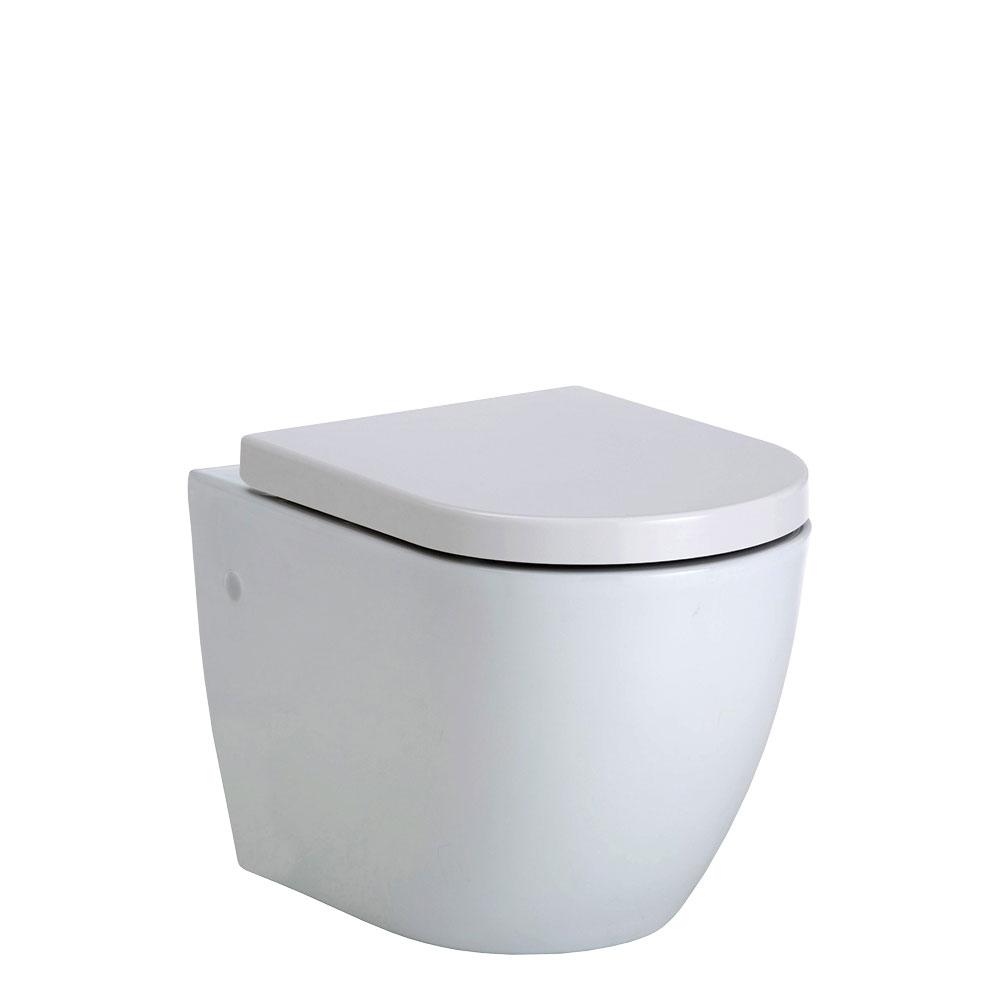 Koko Rimless Wall Faced Toilet Suite Gloss White