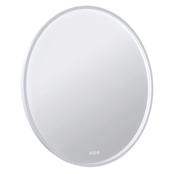 Euro Mirror Olëk White Frame 900mm - Designer Bathware