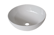 Liso Gloss White Ceramic Above Counter Basin - Designer Bathware