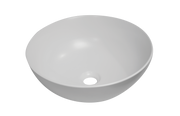 Liso Matte White Ceramic Above Counter Basin - Designer Bathware