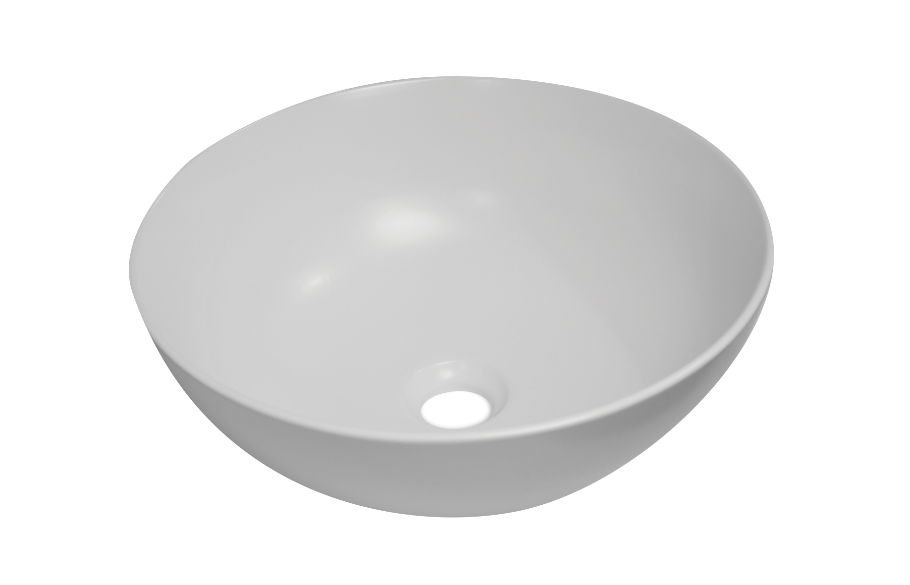 Liso Matte White Ceramic Above Counter Basin - Designer Bathware