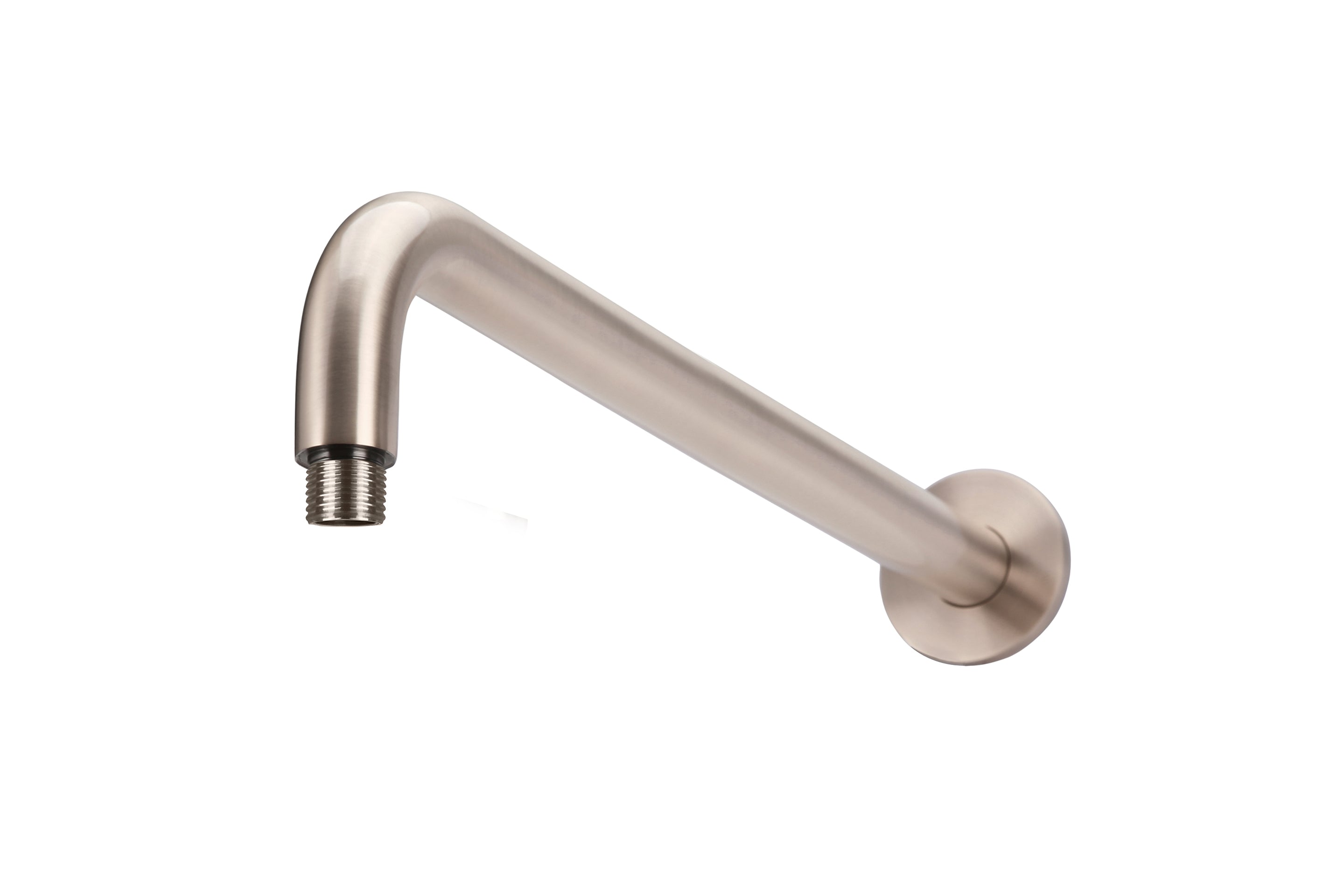 Round Wall Shower Curved Arm 400mm - Designer Bathware