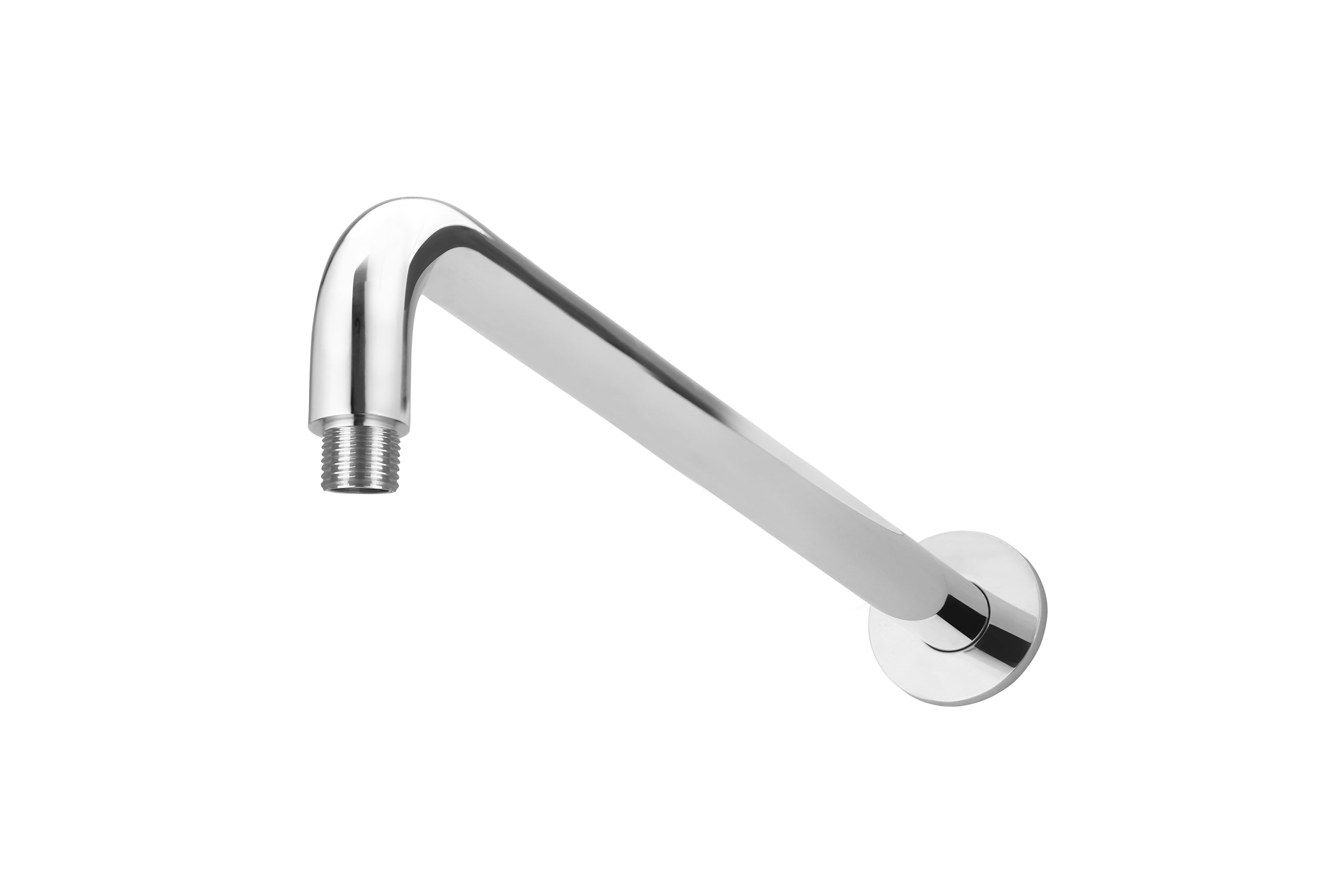 Round Wall Shower Curved Arm 400mm - Designer Bathware