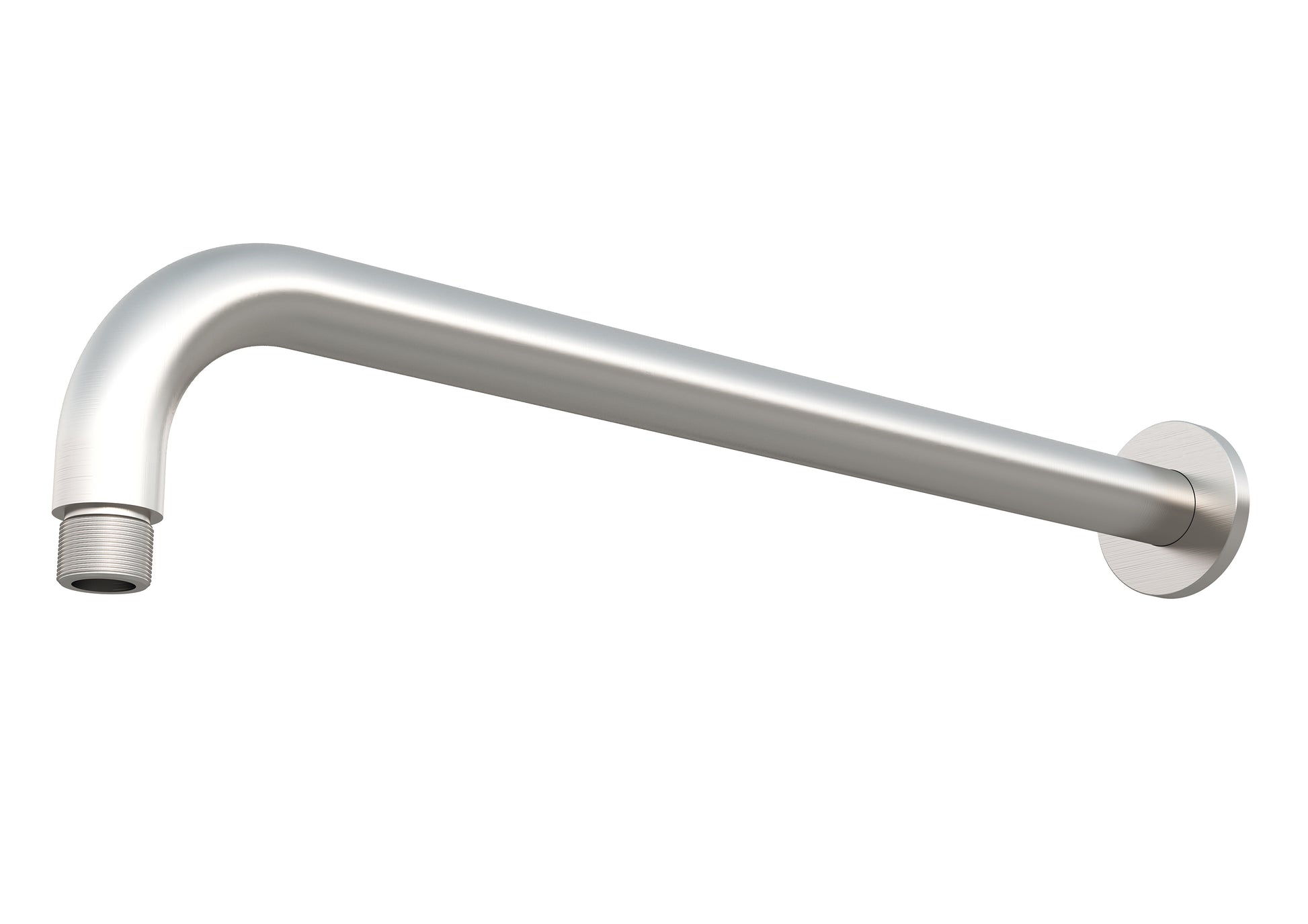 Round Wall Shower Curved Arm 400mm - Designer Bathware