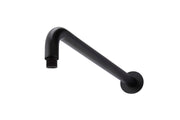 Round Wall Shower Curved Arm 400mm - Designer Bathware
