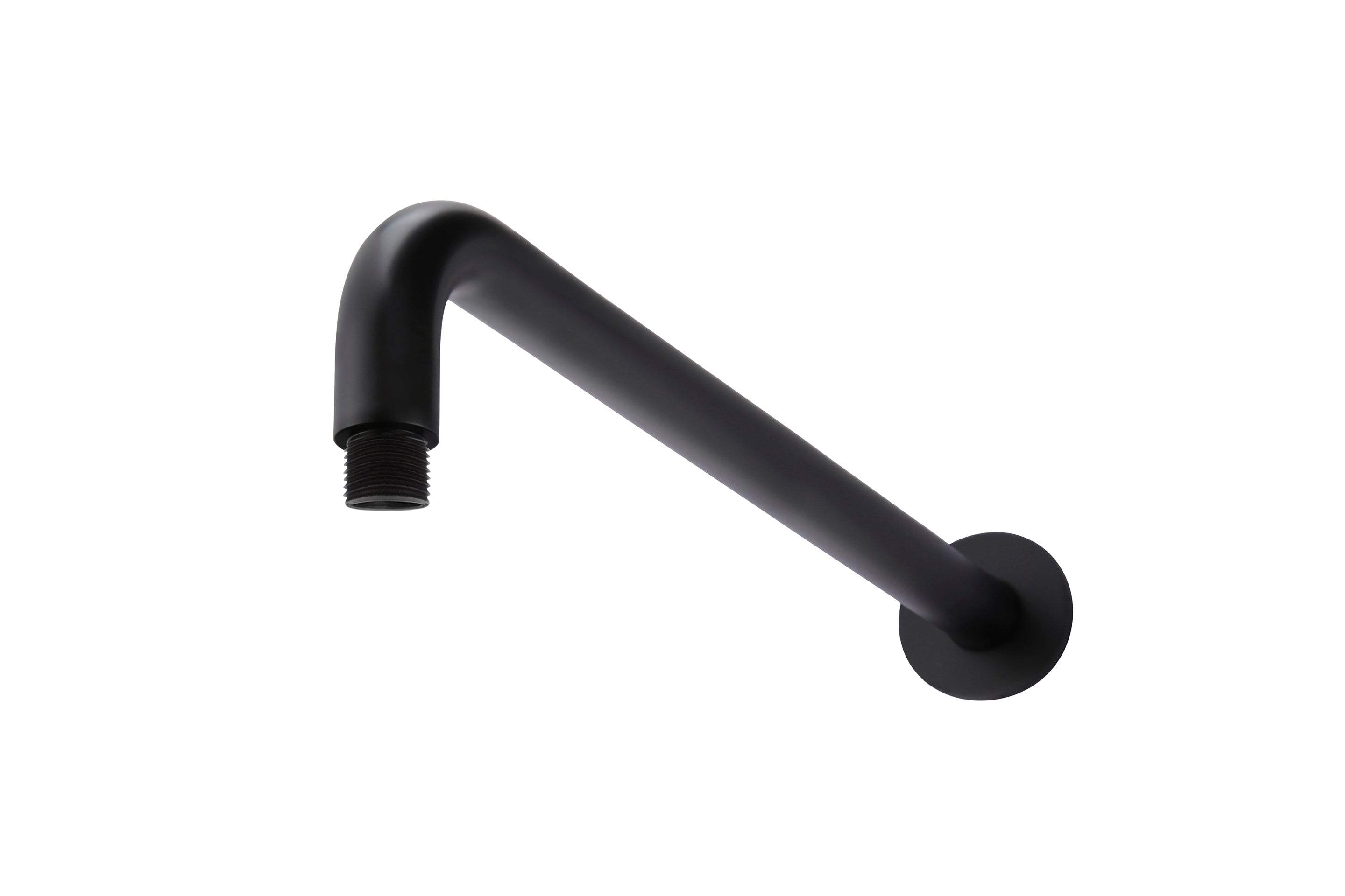Round Wall Shower Curved Arm 400mm - Designer Bathware