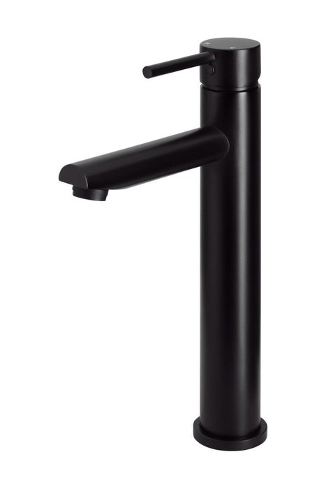 Round Tall Basin Mixer Matte Black