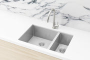 stainless-steel-one-and-half-bowl-pvd-kitchen-sink-brushed-nickel-1