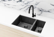stainless-steel-one-and-half-bowl-pvd-kitchen-sink-brushed-gun-metal