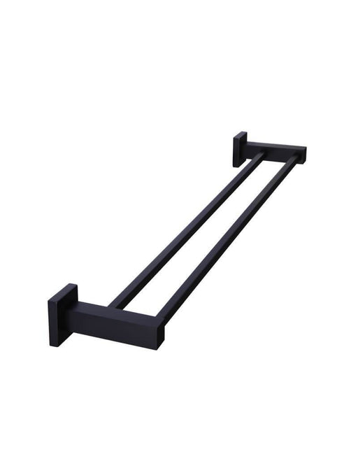 square-double-towel-rail-matte-black-60cm