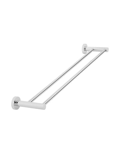 Meir Round Double Towel Rail 600mm - Polished Chrome