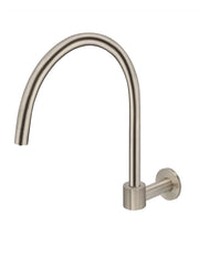 Round High-Rise Swivel Wall Spout - Designer Bathware