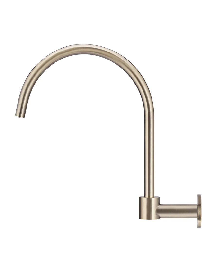 Round High-Rise Swivel Wall Spout - Designer Bathware