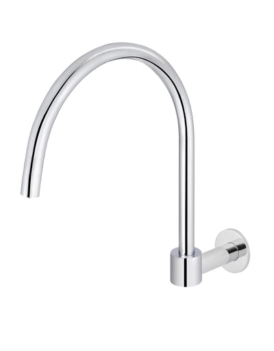 Meir Round High-Rise Swivel Wall Spout Chrome