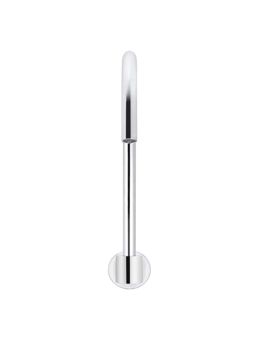 Round High-Rise Swivel Wall Spout - Designer Bathware
