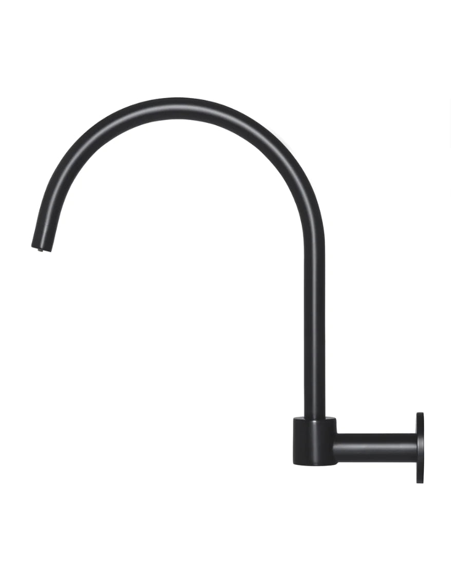 Round High-Rise Swivel Wall Spout - Designer Bathware