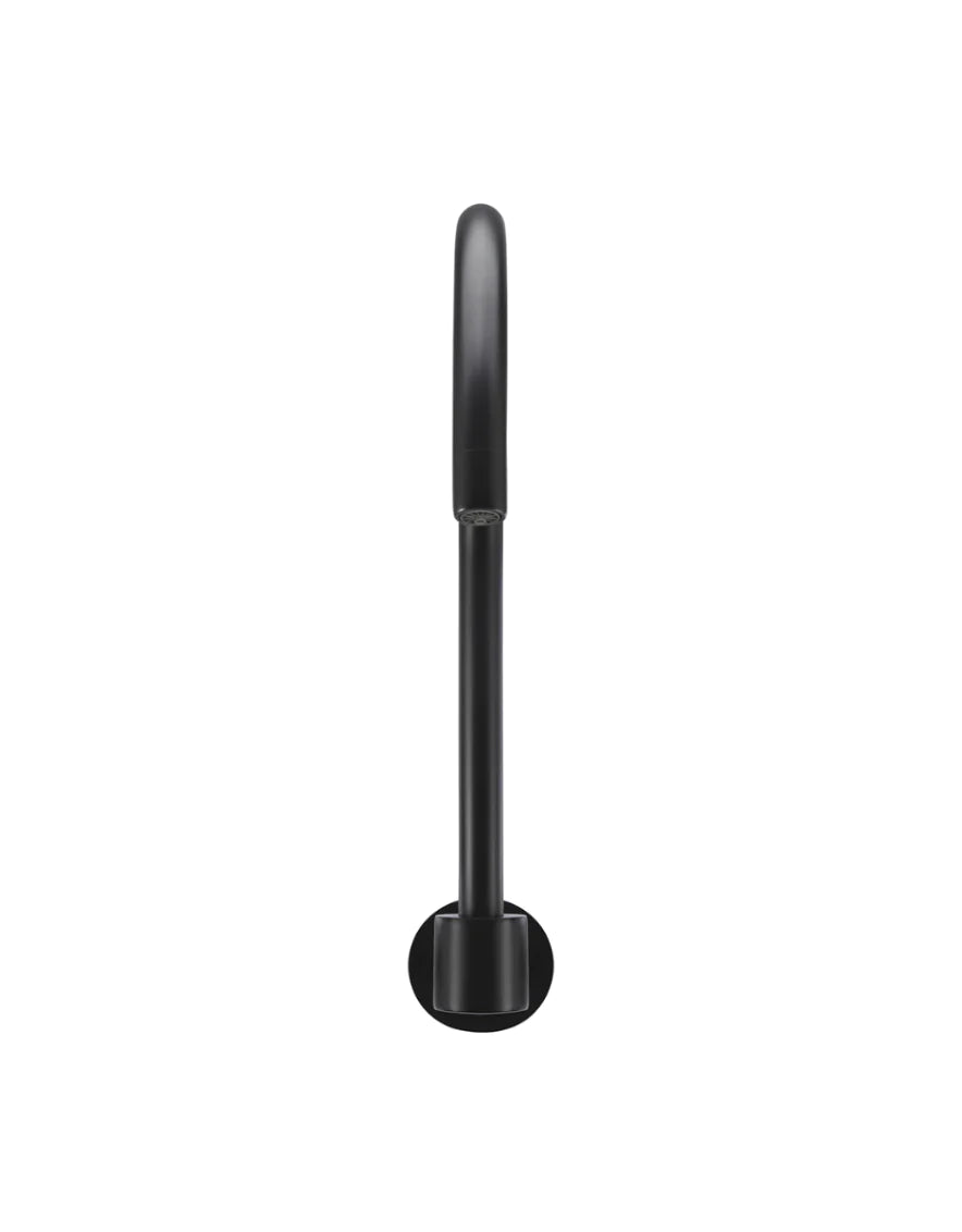 Round High-Rise Swivel Wall Spout - Designer Bathware