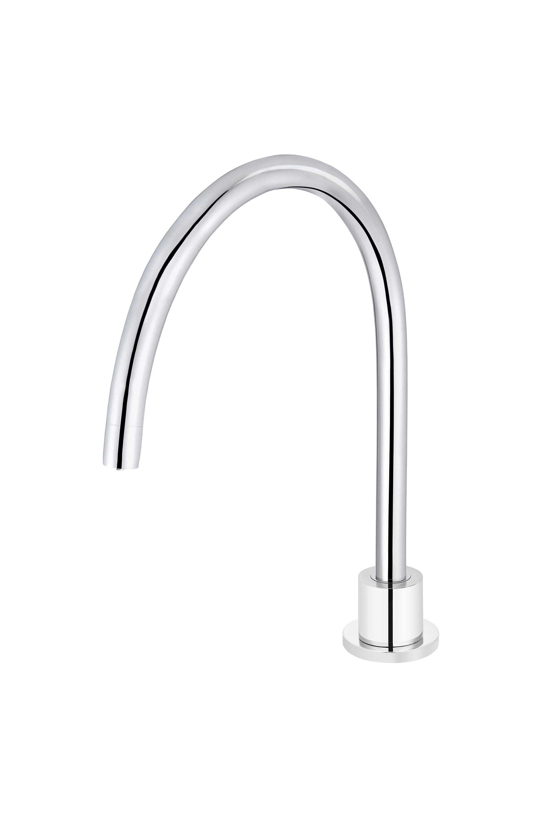 Round High-Rise Swivel Hob Spout - Chrome - Designer Bathware