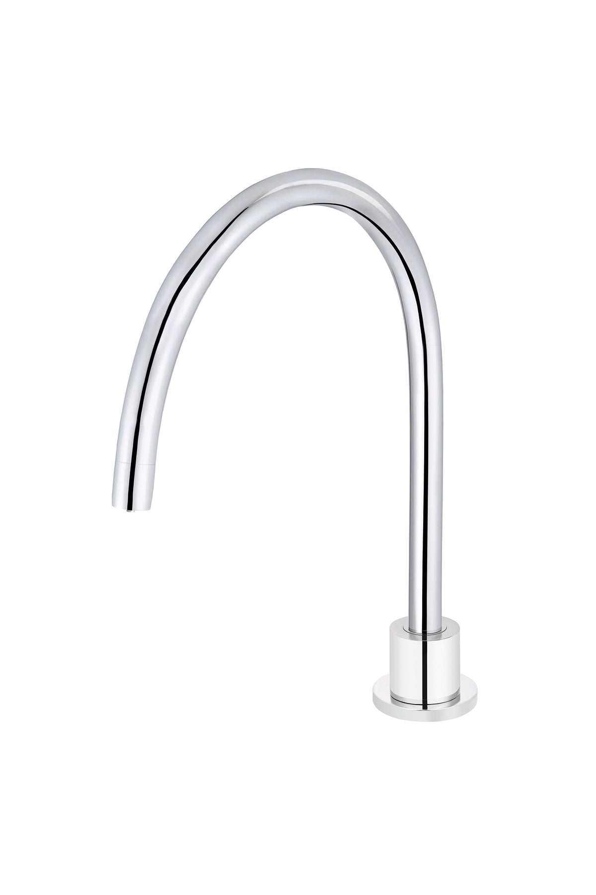 Round HighRise Swivel Hob Spout Chrome — Designer Bathware