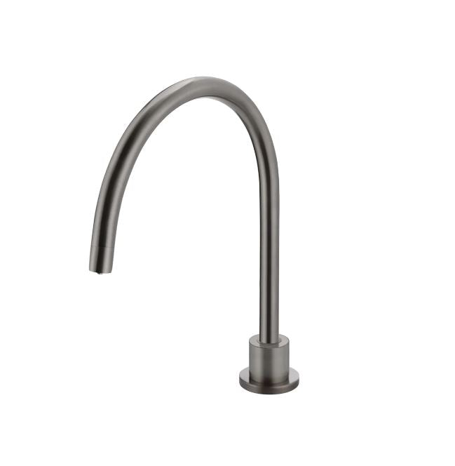 Round High-Rise Swivel Hob Spout - Shadow - Designer Bathware
