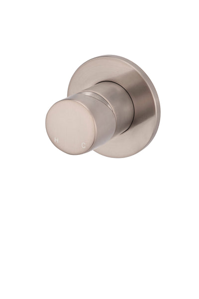 Meir Round Wall Mixer Pinless Handle Trim Kit Only - Champagne