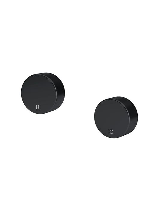 Circular Wall Taps - Matte Black - Designer Bathware