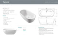 Koko Freestanding Acrylic Bath 1680 - Designer Bathware