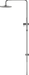Meir Outdoor Combination Shower Rail - SS316 - Designer Bathware