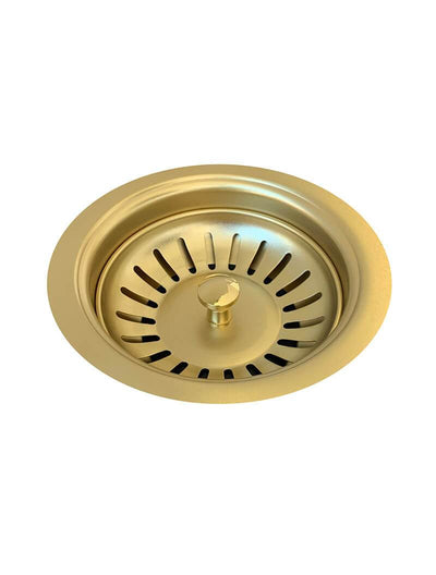 Meir Sink Strainer and Waste Plug Basket with Stopper - Tiger Bronze Gold PVD Finish