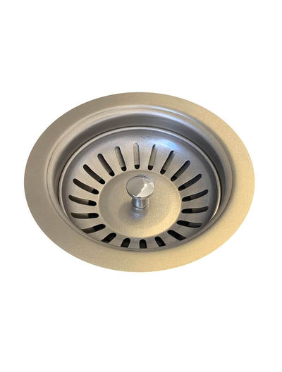 Meir Sink Strainer and Waste Plug Basket with Stopper - PVD Brushed Nickel Finish