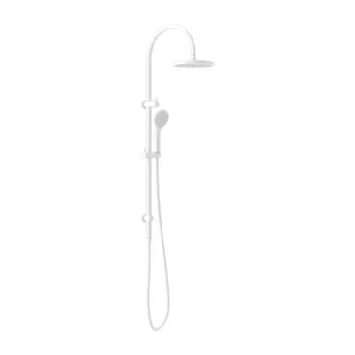Mecca Twin Shower with Air Shower Matte White