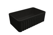 Novi 75 x 46 Fireclay Sink Black