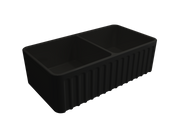 Novi 85 x 46 Fireclay Sink Black