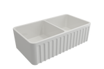 Novi 85 x 46 Fireclay Sink White