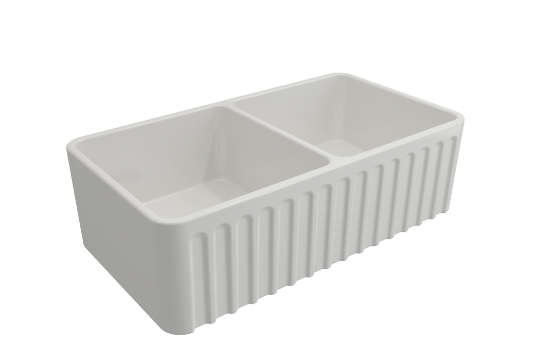 Novi 85 x 46 Fireclay Sink White