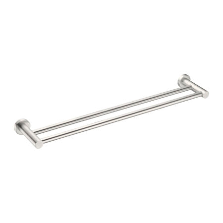 Mecca DOUBLE TOWEL RAIL 600MM BN - Designer Bathware
