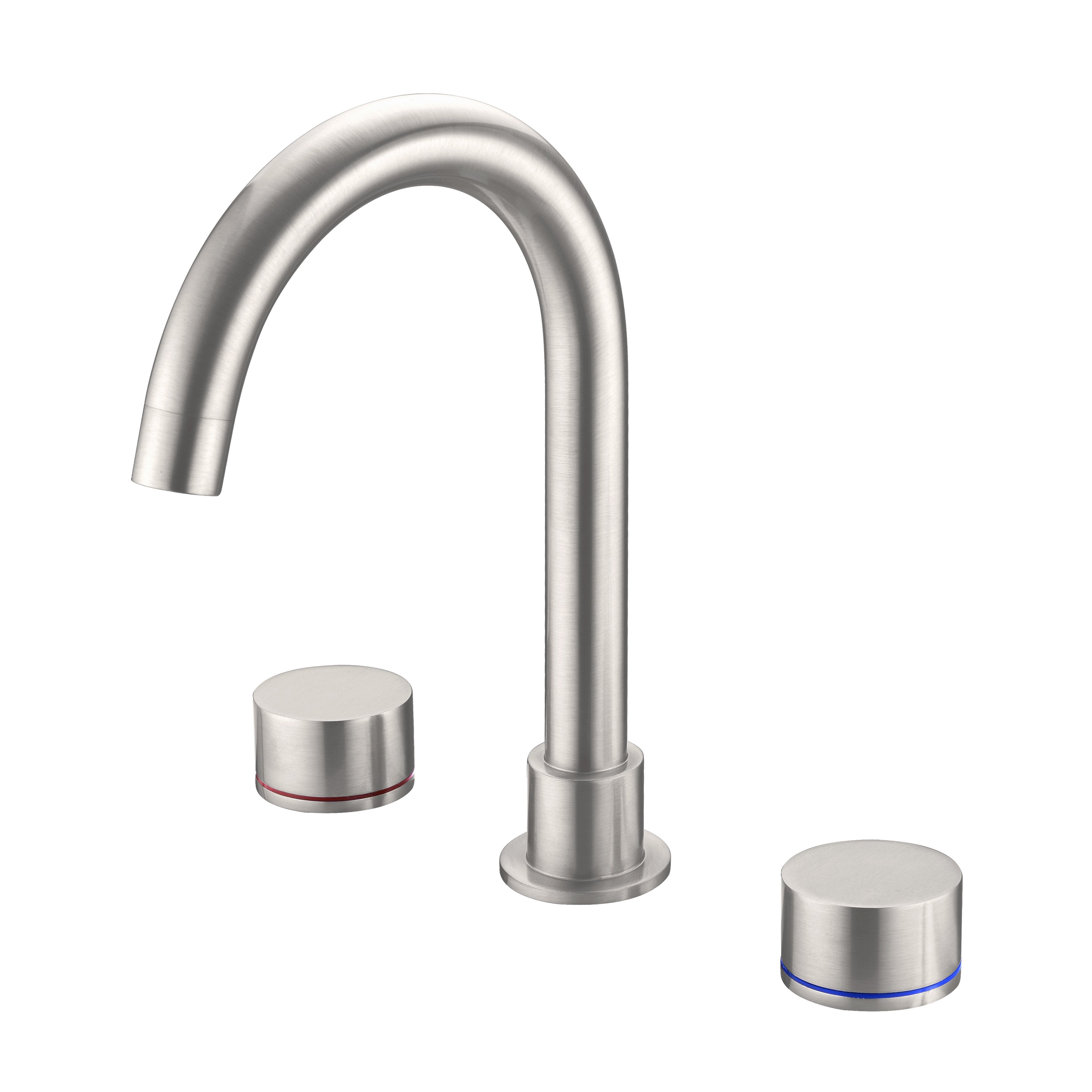 Kara 3 Piece Basin Set Brushed Nickel