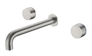 Kara Wall Basin Set Brushed Nickel