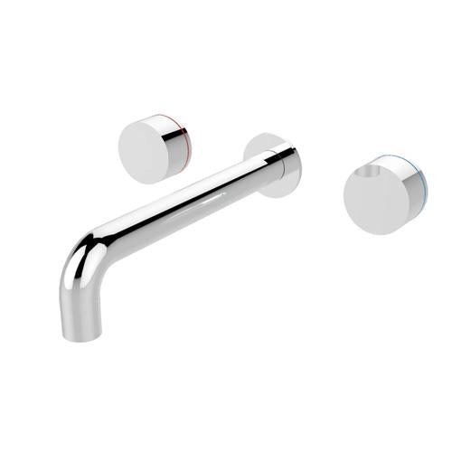 Kara Wall Basin Set Chrome