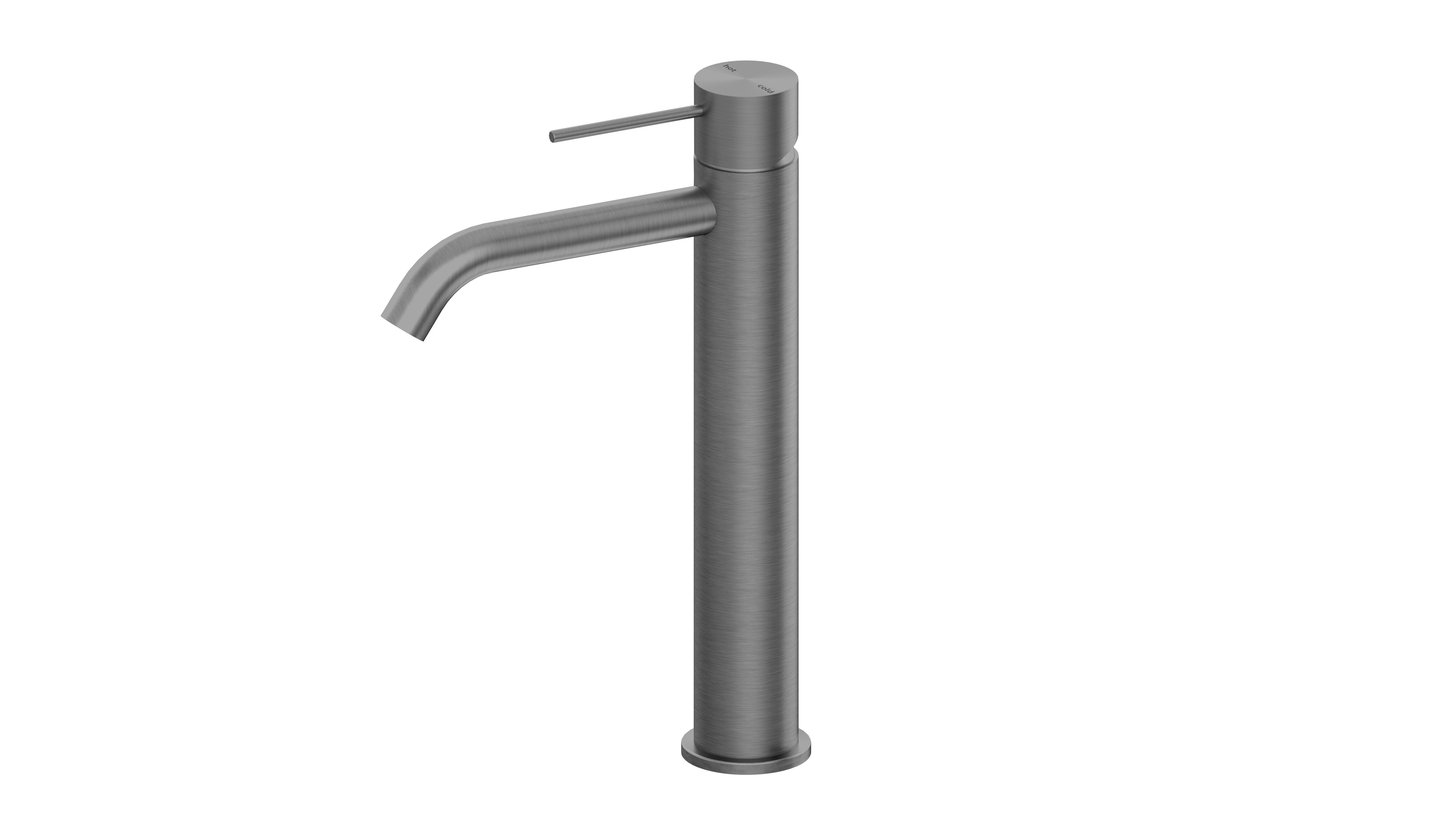 Mecca Tall Basin Mixer Gun Metal